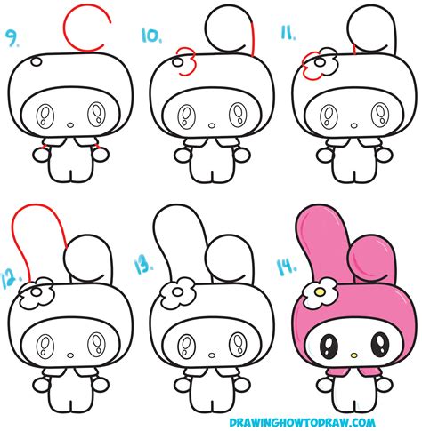 my melody drawing|easy my melody drawing.